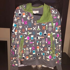 Rare Paul Frank Science Zip Sweatshirt XL